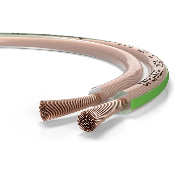 Oehlbach Speaker Wire SP-15 | Stereo HI-FI Lautsprecherkabel | Boxenkabel mit OFC (sauerstofffreies Kupfer) 2x1,5 mm² | Mini Spule Lautsprecher Kabel Weiß, 10m – Bild 5