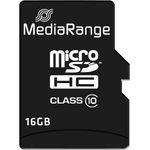Mediarange SD MicroSD Card 16GB SD cl.10 inkl. Adapter