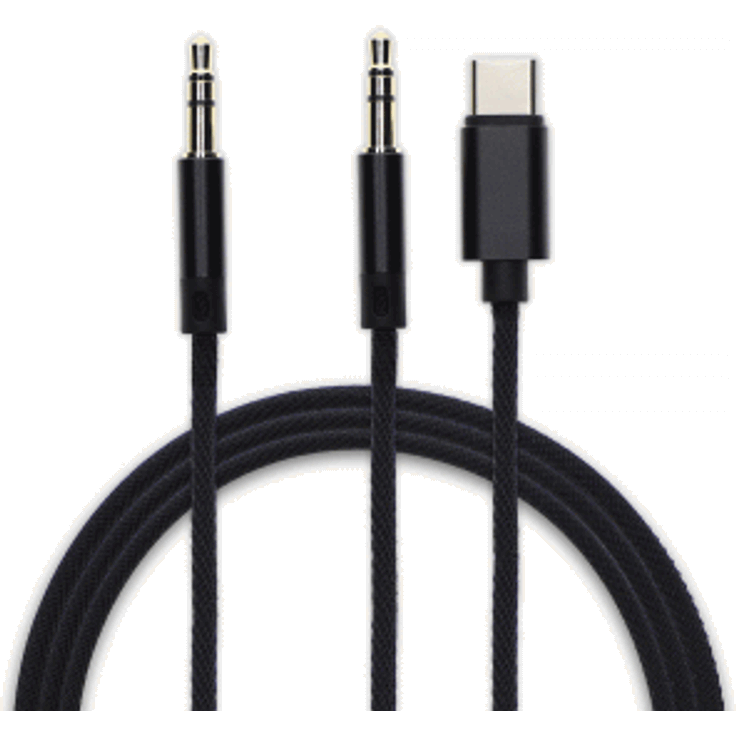 4smarts USB Typ-C & 3.5mm AUX Soundcord Digital 1,2m, schwarz