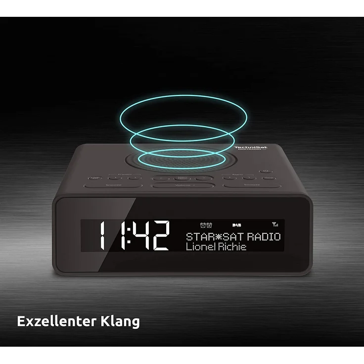 TechniSat Digitradio 51 Radiowecker mit Wecker, LCD-Display, schwarz – Bild 8