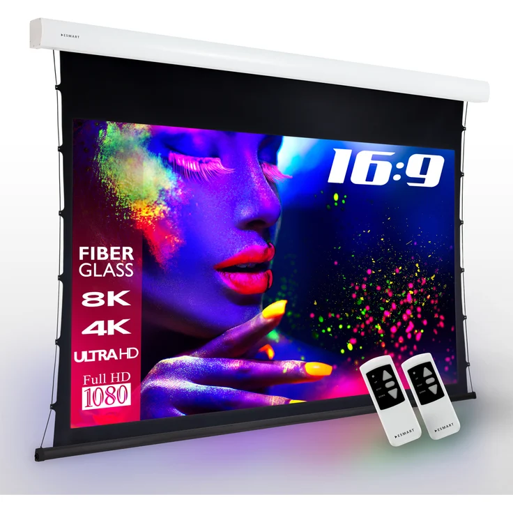 ESMART Expert XTS Tension Leinwand 332 x 187 cm (150'') 16:9 GRAU – Bild 1