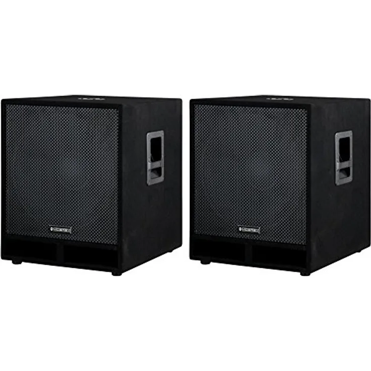 McGrey PAS-118 18 Zoll passives PA Subwoofer Paar Bass Lautsprecher Boxen 1800 Watt