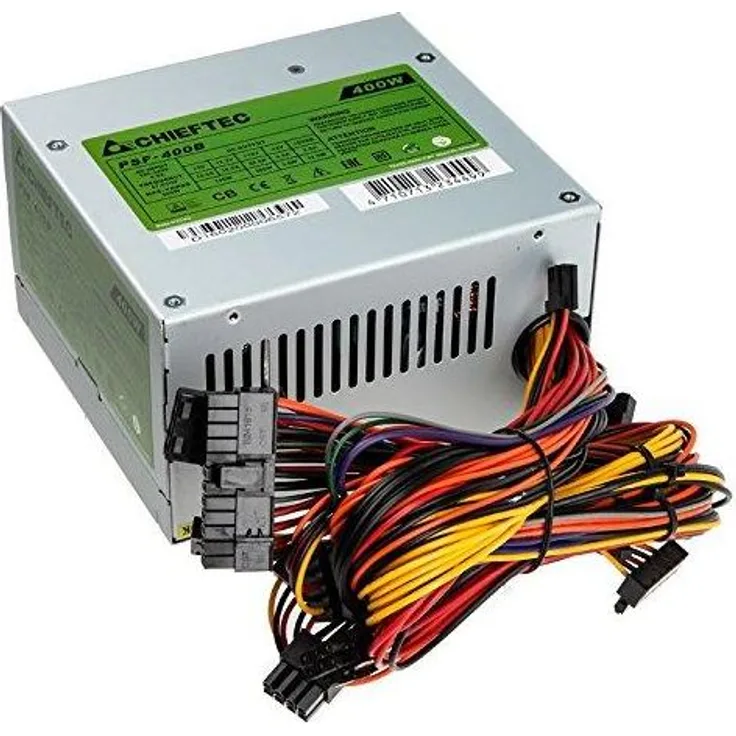 Chieftec PSF-400B Netzteil 400 W ATX Metallisch - Netzteile (400 W, 100-240 V, 47-63 Hz, Aktiv, 100 W, 360 W)