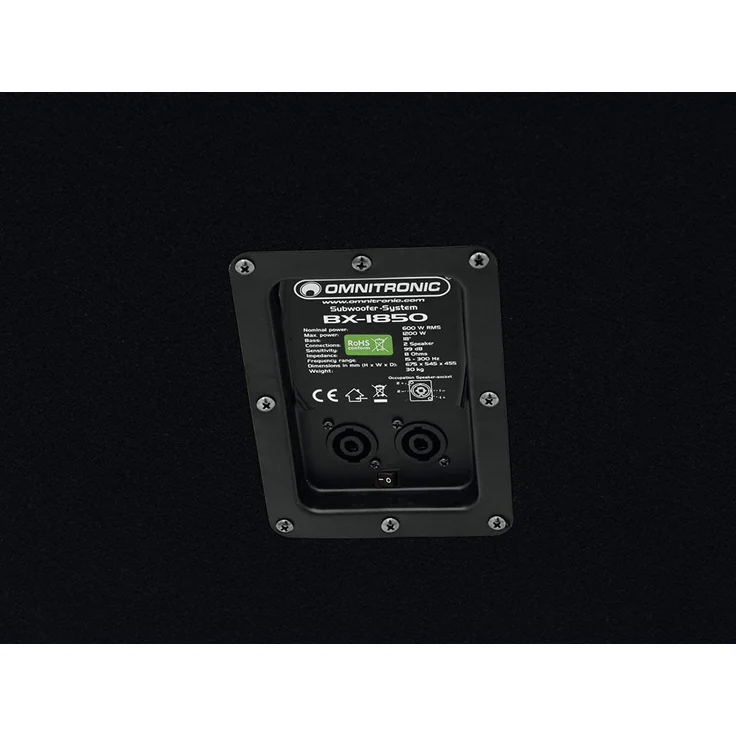 Omnitronic BX-1850 Subwoofer - 600 Watt - schwarz – Bild 7