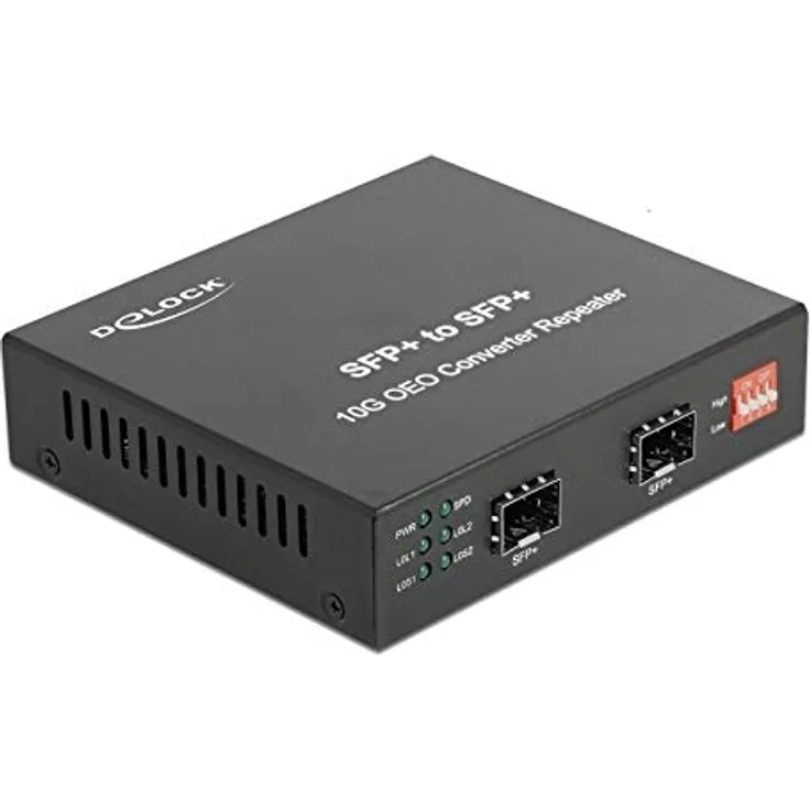 DeLock Medienkonverter 10GBase-R SFP+ zu SFP+