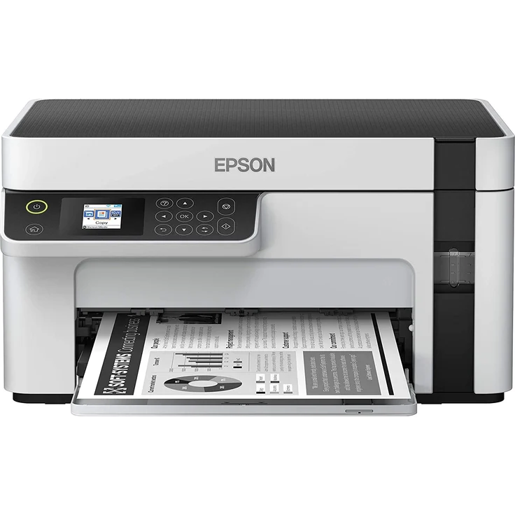 Epson EcoTank ET-M2120 (3-in-1) Multifunktionsdrucker - (Tintenstrahl) Mono, Druckgeschwindigkeit: 15 s/w, Auflösung: 1440 x 720, WLAN, Wi-Fi Direct (C11CJ18401) – Bild 1