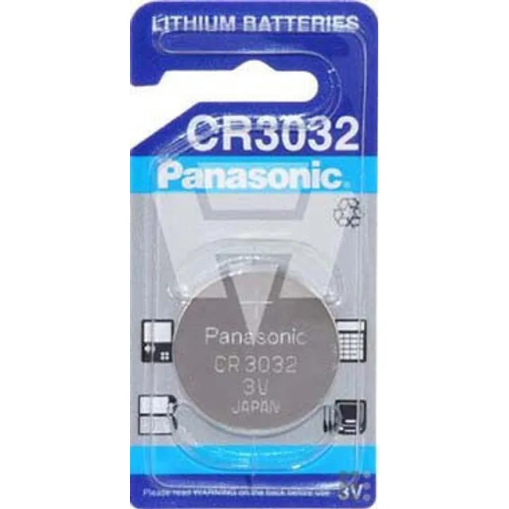 Panasonic Hückmann Lithium-Rechner-Knopfzelle CR 3032 3V,500mAh,Bli.1 Batterie 4042883016415