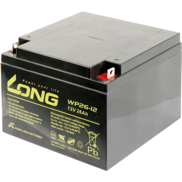 ETT Bleiakku KUNG LONG ''WP26-12'' 12V-26Ah, VdS, 166x175x125mm, 9,53kg