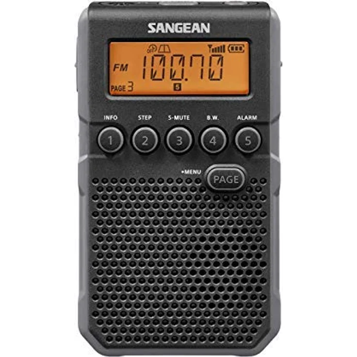 Sangean DT-800 Pocketradio, Taschenradio, Mini-Taschenradio -Schwarz – Bild 1