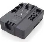 DIGITUS All-in-One Line-Interactive VI USV - 600VA - 360W - AVR - 4 Schutzkontakt-Steckdosen - 3x C13 - Shutdown-Software