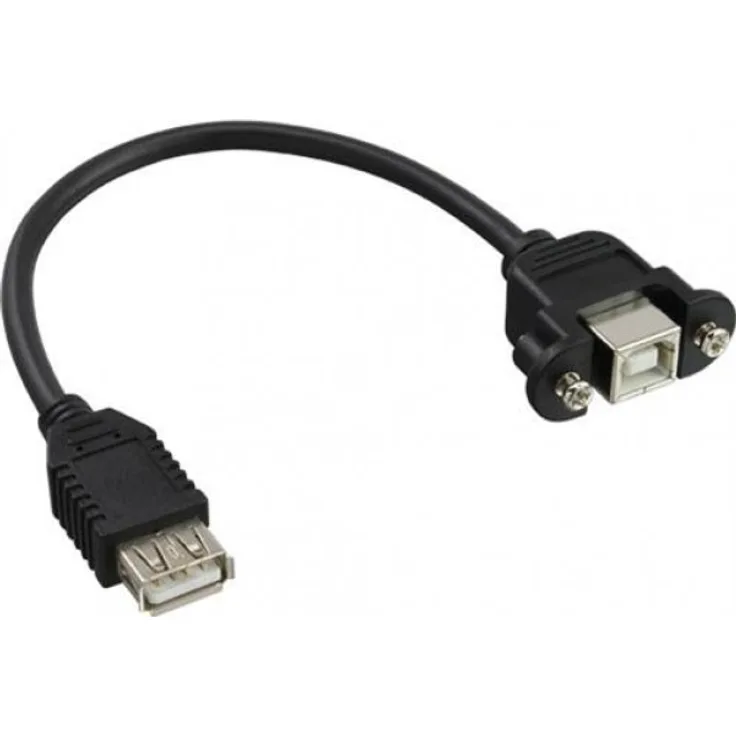 InLine - USB-Adapter - USB Typ A, 4-polig (W) - 5-polig Micro-USB Typ B (W) - 20cm - Schwarz (33441F)