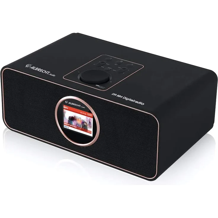 Albrecht DR 884, Hybridradio mit Internetradio, DAB+ und UKW, schwarz – Bild 2