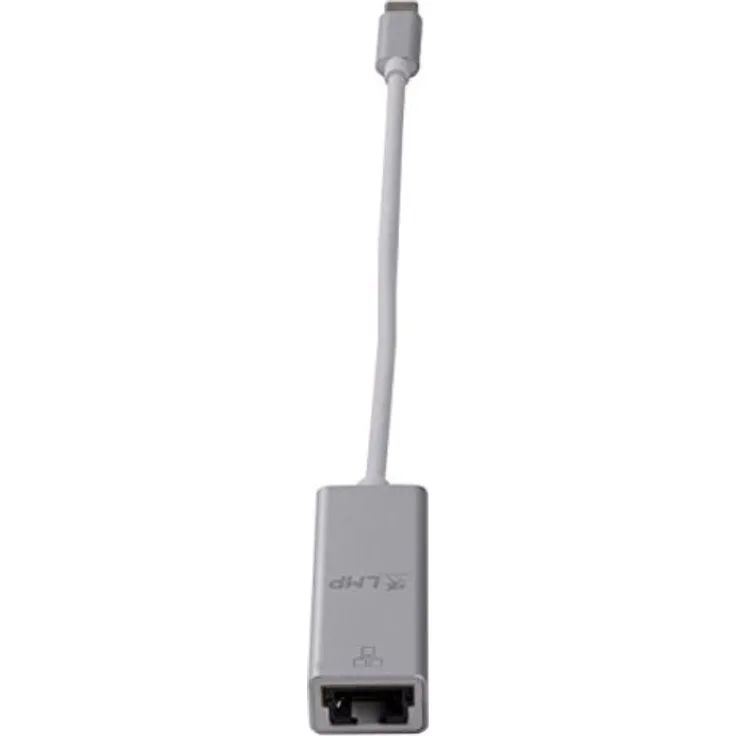 LMP 15995 - Kabelschnittstellen--Adapter (USB-C, Gigabit Ethernet, Male Connector-Female Connector, Silber)