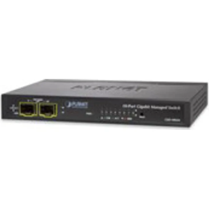 Planet Managed Desktop Switch 8-Port 10-100-1000Mbps + 2-Port 100-1000X SFP Port 8 unterstützt PoE In