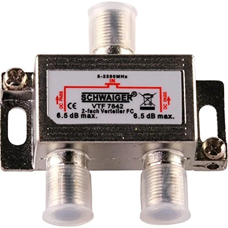 Schwaiger Verteiler (2-Fach) Silber