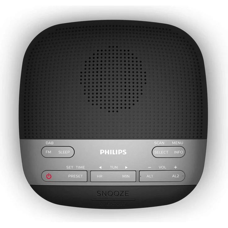 Philips R3505 Radiowecker, LED-Anzeige, schwarz – Bild 3