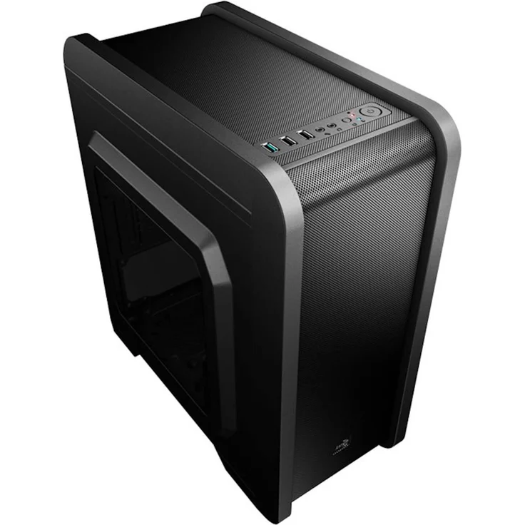 Aerocool QS240, ATX-PC-Gaming-Box, 12-cm-Lüfter auf der Rückseite, Schwarz - Preisvergleich – Bild 5
