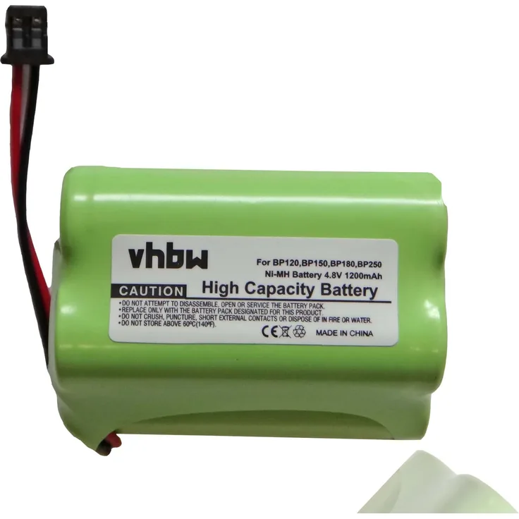 VHBW Akku Ersatz für BBTY0356001, BP150, BP180, BP250 fürFunkgerät, Walkie Talkie (1200mAh 4,8V NiMH)