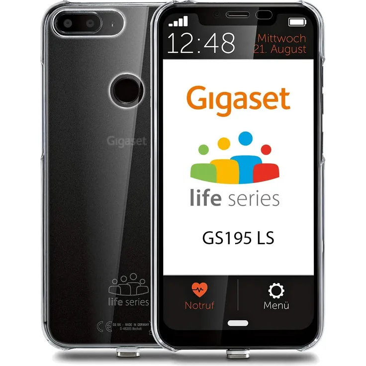 Gigaset GS195 Life Series Smartphone 6,18 cm (6,18 Zoll) IPS-Display, 32GB interner Speicher, 2GB RAM, Dual-SIM, Schwarz
