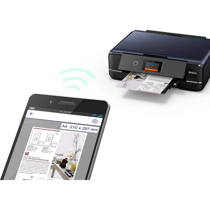 Epson Expression Photo XP-970 (3-in-1) Multifunktionsdrucker - (Tintenstrahl) Farbe, Druckgeschwindigkeit: 8,5 s/w, 8 Farbe, Auflösung: 5760 x 1440, USB, LAN, WLAN, AirPrint, Mobile Print, Cloud Print, Wi-Fi Direct (C11CH45402) – Bild 3