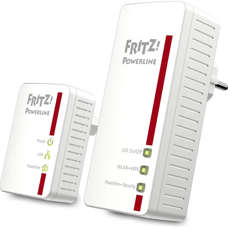 AVM FRITZ!Powerline 540E - 510E WLAN Set (500 MBit-s, WLAN-Access Point, Fast-Ethernet-LAN, internationale Version) – Bild 1