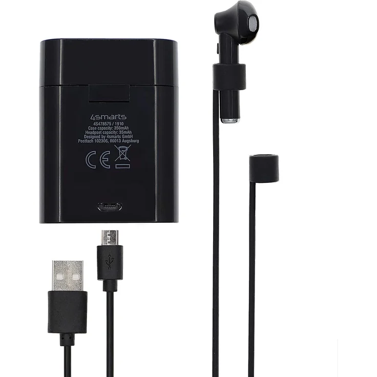 4smarts TWS 2 In-Ear Kopfhörer, mit Bluetooth, Mikrofon, schwarz – Bild 2