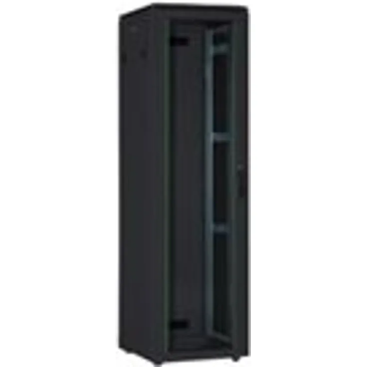 DIGITUS Netzwerk-Schrank 19-Zoll 32HE - 60x80 cm - Unique Serie - Traglast 800 kg - Nutztiefe 743 mm - Schwarz