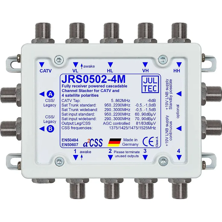 Jultec JRS0502-4M Unicable Multischalter 2x4 erweiterbar