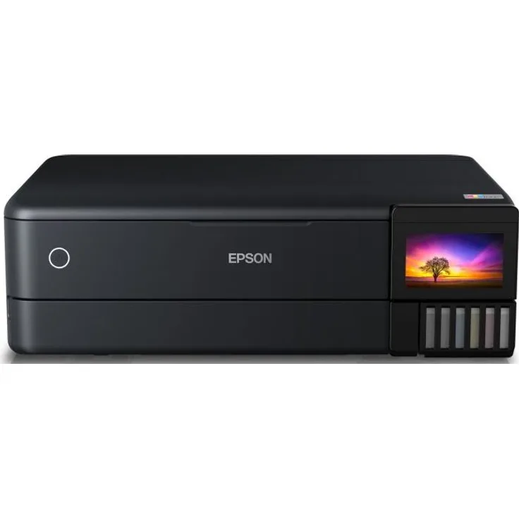Epson EcoTank ET-8550 3-in-1 Tinten-Multifunktionsgerät (Kopie, Scan, Druck, A3, 5 Farben, Fotodruck, Duplex, WiFi, Ethernet, Display, USB 2.0), Tintentank