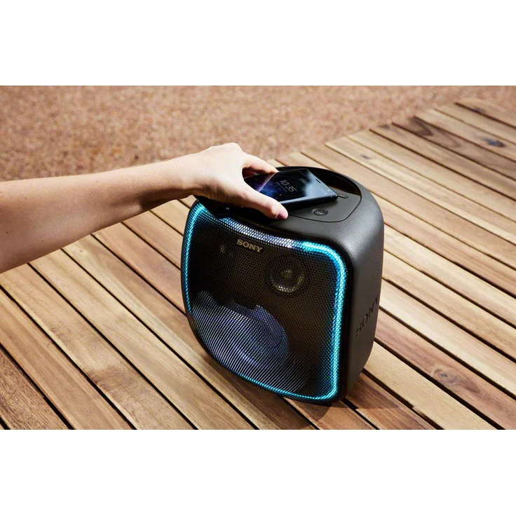 Sony SRS-XB501G Bluetooth-Lautsprecher mit Lichteffekten, Subwoofer, Mikrofon, wasserdicht, schwarz – Bild 8
