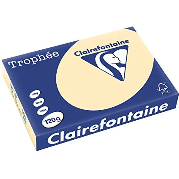 Unbekannt Clairalfa 1203C Universal-Papier Trophee, A4, 120 g-qm Chamois - Preisvergleich – Bild 1