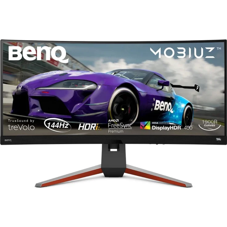 BenQ MOBIUZ EX3415R - 34 Zoll, QHD (3440 x 1440), IPS-Panel, 144Hz, 1ms, 400cd/m² (9H.LK2LJ.TBE) – Bild 1