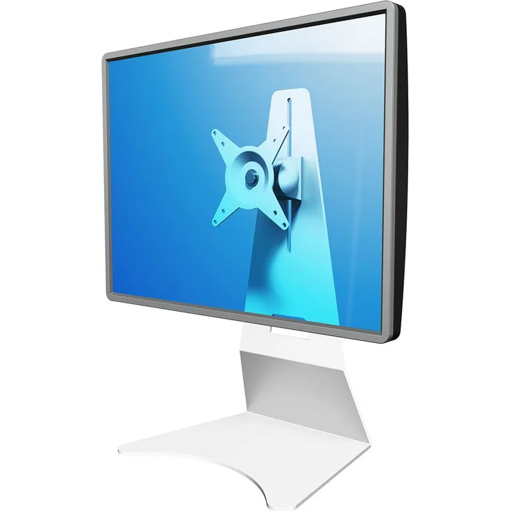 Dataflex 502 ViewMate Style Monitorständer (Tragkraft max. 15kg, bis 61 cm (24 Zoll) Bildschirmdiagonale, VESA: MIS-D 75x75-100x100mm kompatibel) Silber