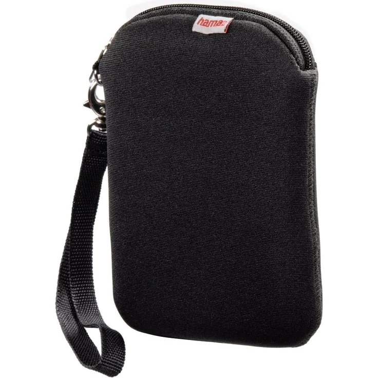 Hama Festplattentasche (2,5 Zoll, Schutzhülle für externe Festplatten mit 6,4 cm, Zubehörfach, Neopren) schwarz – Bild 1