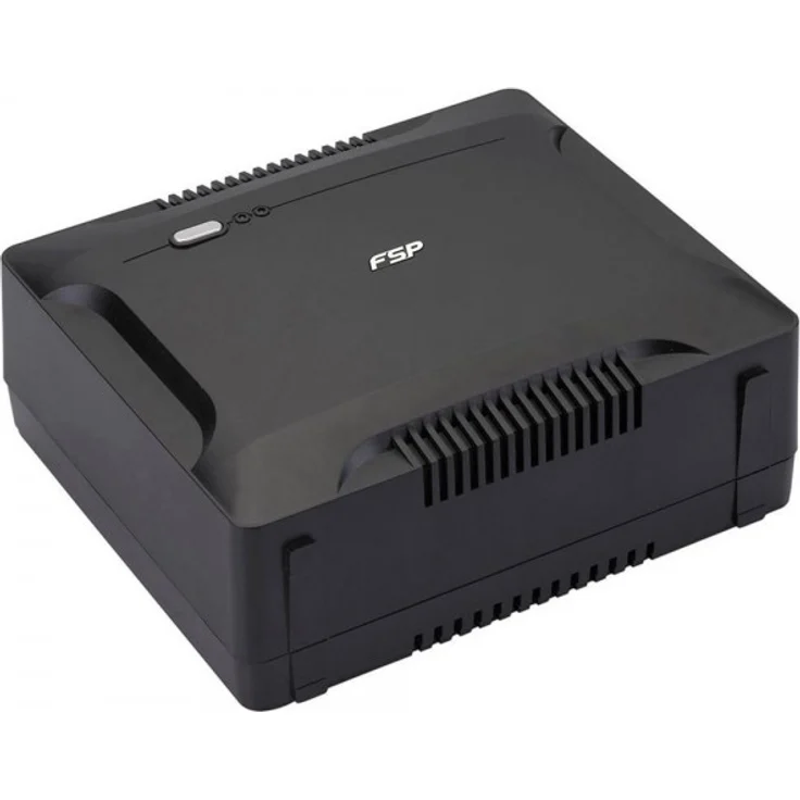 FSP PPF4800305 Fortron Nano 800 USV 800VA-480W, 230V-50HZ, Offline, 1x12V 9AH, 2xSCHUKO Schwarz – Bild 1