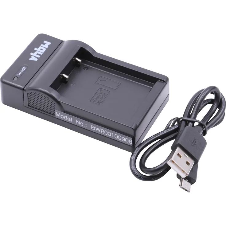 vhbw Micro USB Ladegerät Ladekabel passend für Kamera Akku Fujifilm Fuji NP-W126