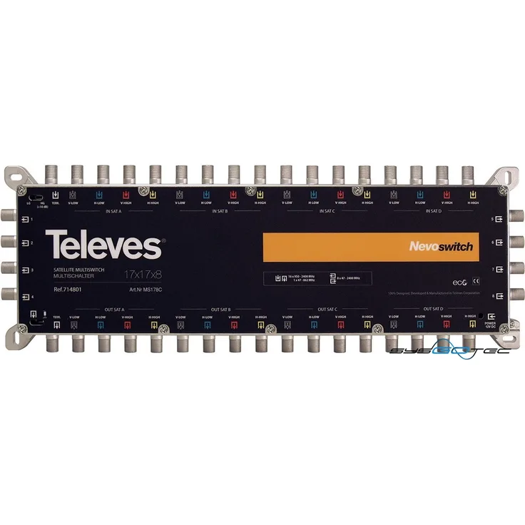 Televes MS 178C Umschaltmatrix 17 Eingänge 8 Ausgänge NEVO