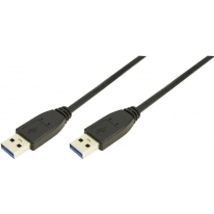 Logilink - USB-Kabel - 9-polig USB Typ A (M) - 9-polig USB Typ A (M) - 3 m (USB / USB 2.0 / USB 3.0) - geformt - Schwarz (CU0040)