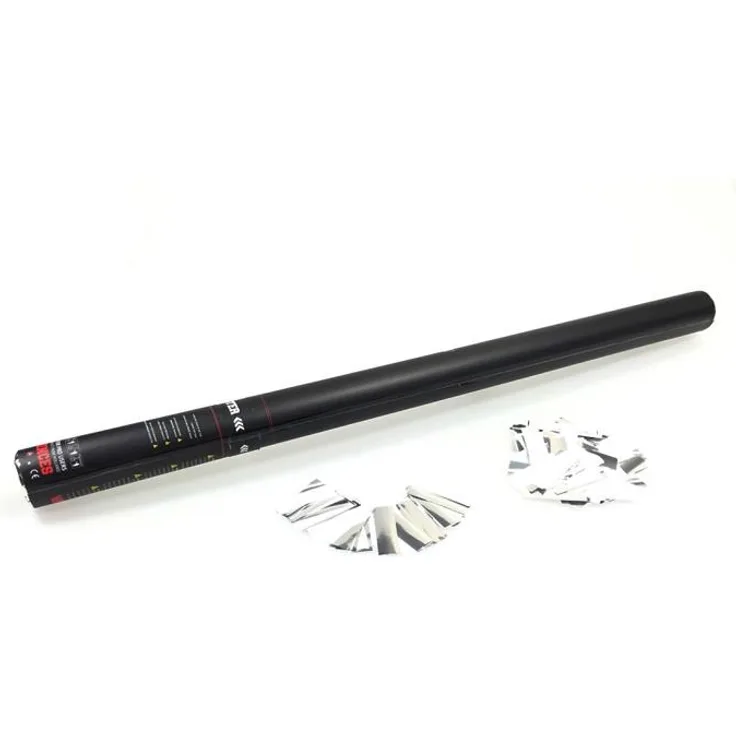 TCM FX Konfetti-Ladung elektrisch 80cm, weiß-silber