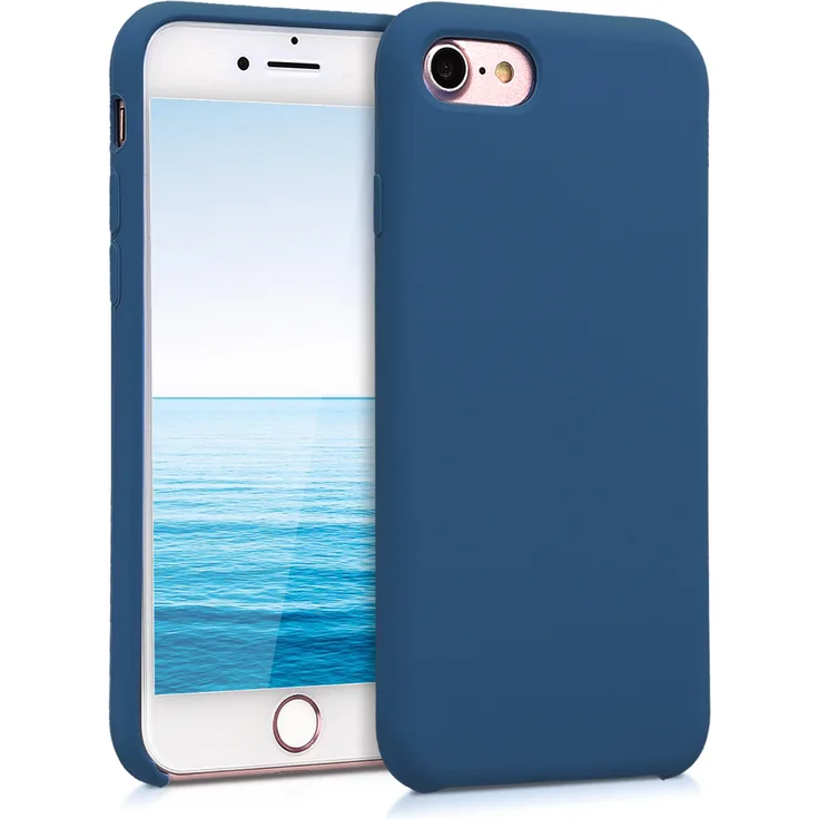 kwmobile TPU Case gummiert für Apple iPhone 7 / 8 Marineblau