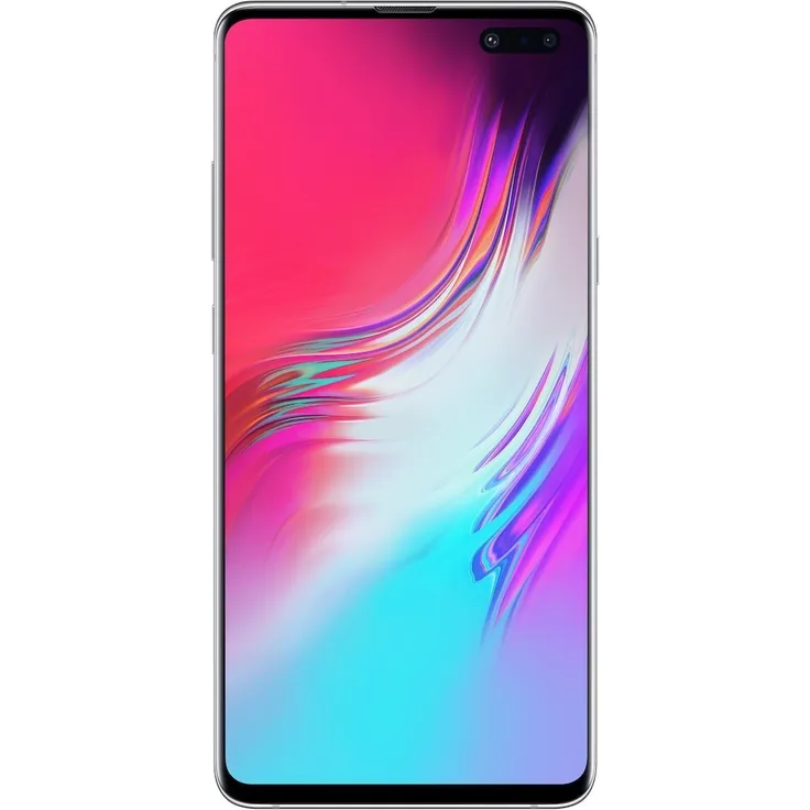 Samsung Galaxy S10 5G Smartphone 15,49cm Pixel (6,1 Zoll) AMOLED-Display, 256GB interner Speicher, 8GB RAM, Single-SIM, Android, Crown Silver