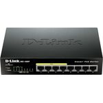 D-Link DGS-1000 Desktop Gigabit Switch, 8x RJ-45, PoE+ (DGS-1008P)
