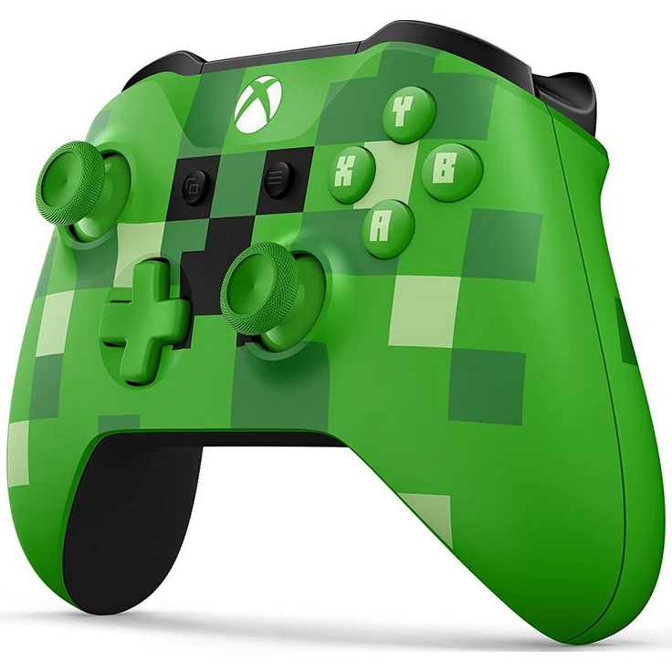 Microsoft Xbox One S Wireless Controller Minecraft Creeper Special Edition Grün (WL3-00057) (PC, Xbox One, Xbox Series) – Bild 2