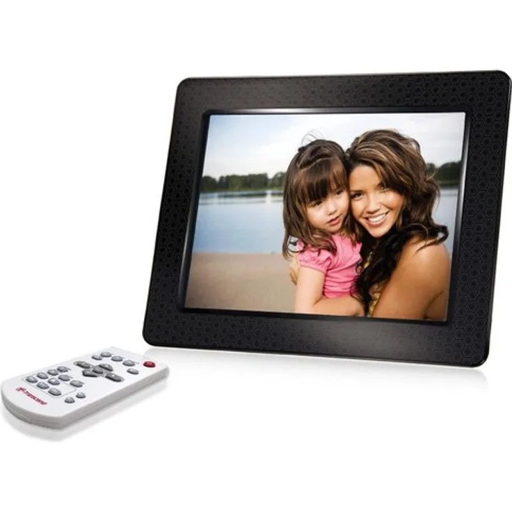 Transcend Digitaler Bilderrahmen (20,3cm (8 Zoll) Display, 2GB interner Speicher, Videowiedergabe, integrierter MP3-Player, Kartenleser) weiß