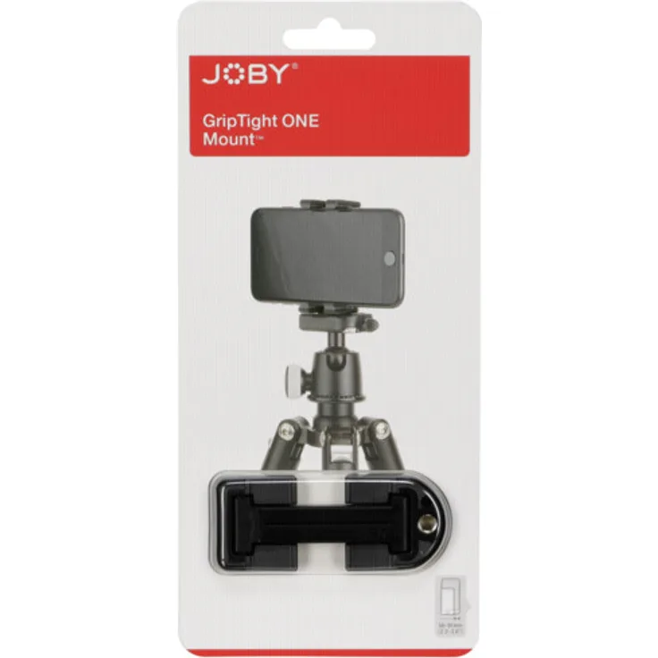 Joby JB01490-0WW GripTight ONE Montagehalter Universalhalter (geeignet für Smartphone-iPhone mit oder ohne Hülle) schwarz