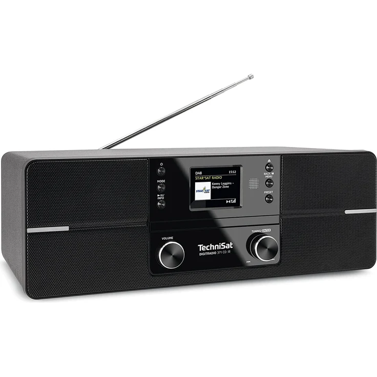 TechniSat DIGITRADIO 371 CD IR CD-Radio mit Bluetooth, TFT-Display, Wecker, schwarz – Bild 2