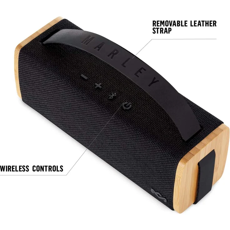 The House Of Marley Riddim Bluetooth-Lautsprecher mit Mikrofon, schwarz – Bild 5