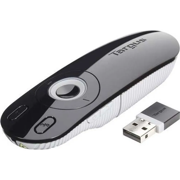 Targus AMP13EU drahtlose Fernbedienung mit Laserpointer schwarz und grau