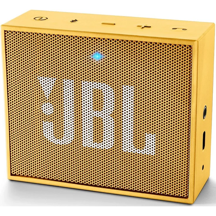 JBL Go Ultra Wireless Bluetooth Lautsprecher (3,5 mm AUX-Eingang, geeignet für Apple iOS und Android Smartphones, Tablets und MP3 geräten) gelb – Bild 2