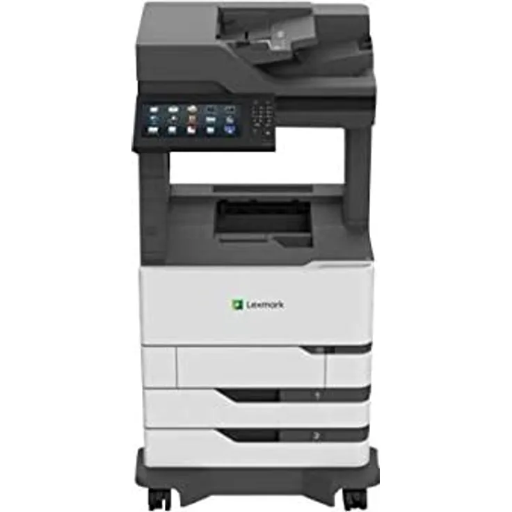 Lexmark MX826ade (4-in-1) Multifunktionsdrucker - (Laser) Mono, Druckgeschwindigkeit: 66 s/w, Auflösung: 1200 x 1200, LAN, AirPrint (25B0700)
